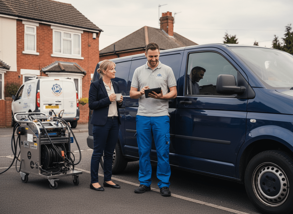 Mobile DPF cleaning service van — on-site DPF cleaning at competitive prices